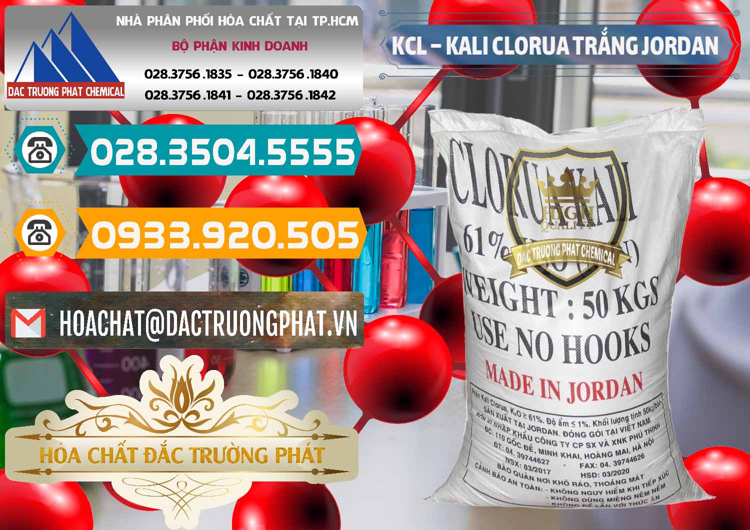 Nơi cung cấp ( bán ) KCL – Kali Clorua Trắng Jordan - 0088 - Nhà phân phối & cung ứng hóa chất tại TP.HCM - congtyhoachat.vn