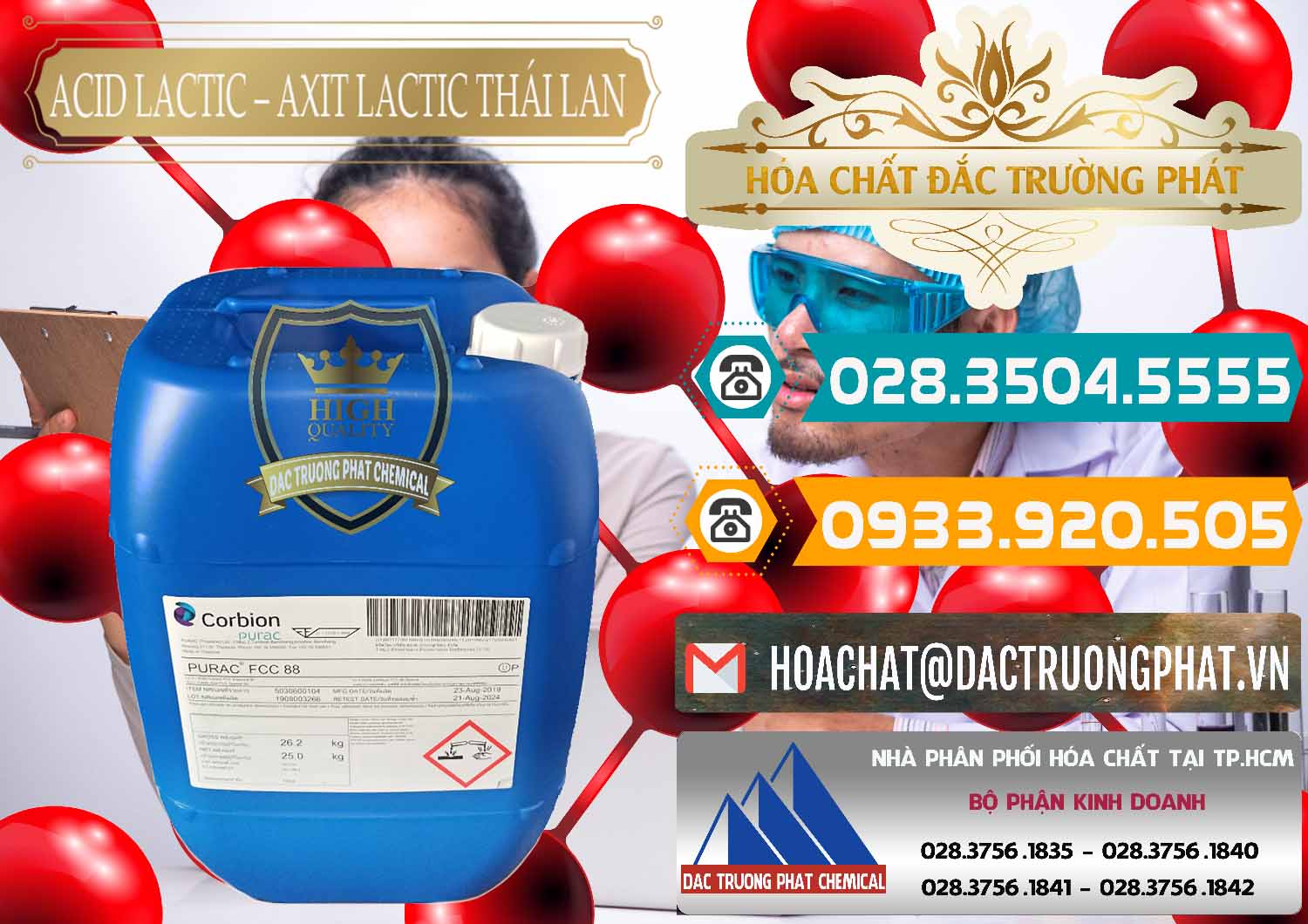 Công ty chuyên bán & cung cấp Acid Lactic – Axit Lactic Thái Lan Purac FCC 88 - 0012 - Cty cung ứng - phân phối hóa chất tại TP.HCM - congtyhoachat.vn