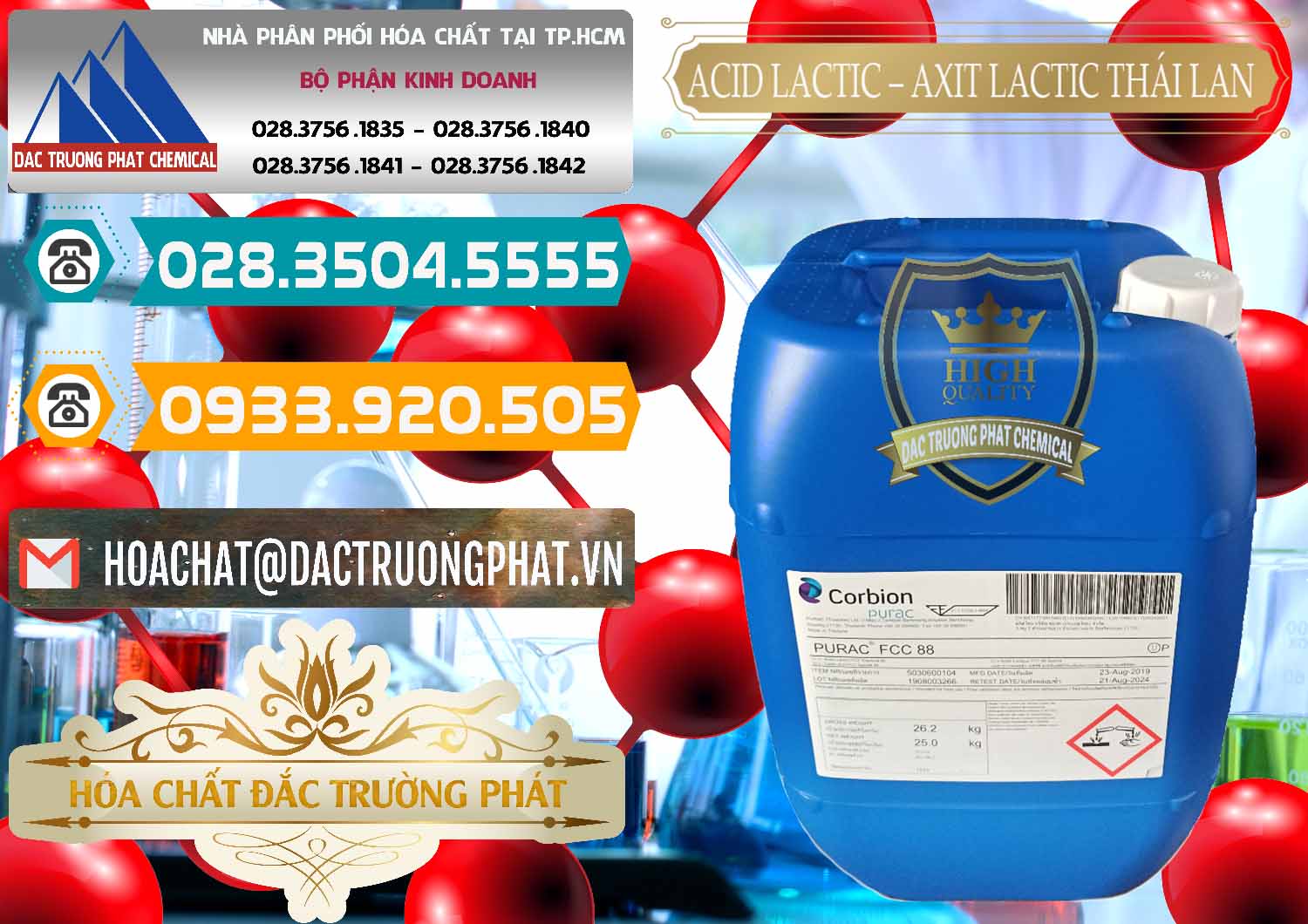 Nơi chuyên kinh doanh _ bán Acid Lactic – Axit Lactic Thái Lan Purac FCC 88 - 0012 - Nơi chuyên nhập khẩu _ cung cấp hóa chất tại TP.HCM - congtyhoachat.vn