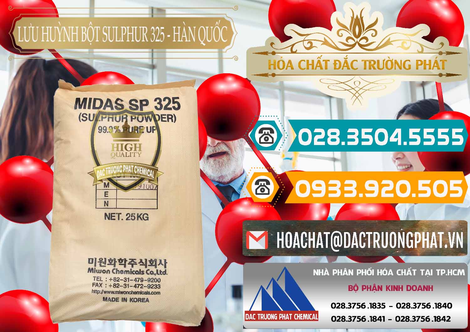 Nơi cung cấp - bán Lưu huỳnh Bột - Sulfur Powder Midas SP 325 Hàn Quốc Korea - 0198 - Cung cấp và bán hóa chất tại TP.HCM - congtyhoachat.vn