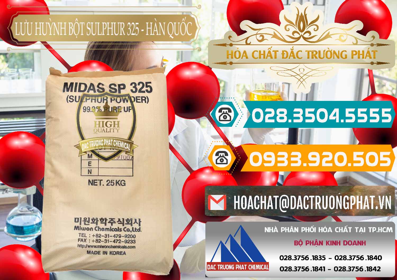 Đơn vị bán - phân phối Lưu huỳnh Bột - Sulfur Powder Midas SP 325 Hàn Quốc Korea - 0198 - Đơn vị cung cấp & nhập khẩu hóa chất tại TP.HCM - congtyhoachat.vn