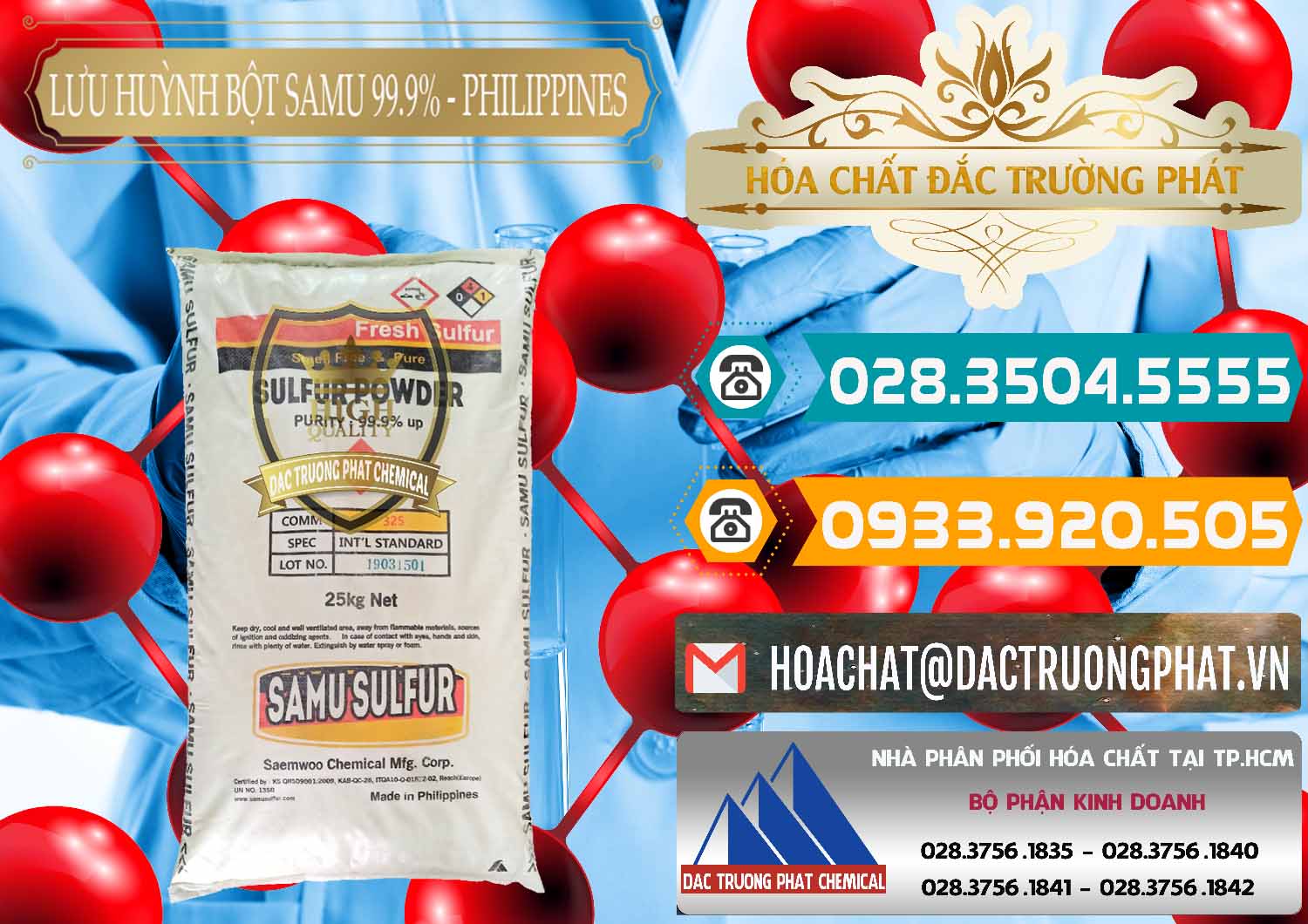 Đơn vị bán ( phân phối ) Lưu huỳnh Bột - Sulfur Powder Samu Philippines - 0201 - Nhà phân phối & cung cấp hóa chất tại TP.HCM - congtyhoachat.vn