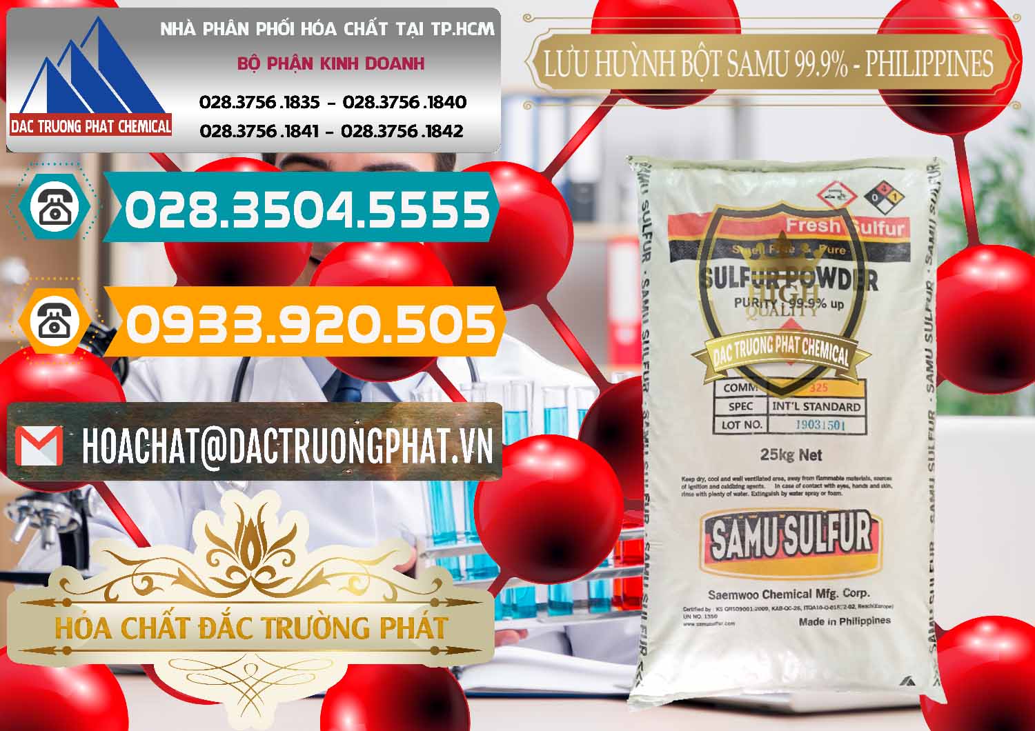 Cty chuyên nhập khẩu và bán Lưu huỳnh Bột - Sulfur Powder Samu Philippines - 0201 - Chuyên nhập khẩu - phân phối hóa chất tại TP.HCM - congtyhoachat.vn