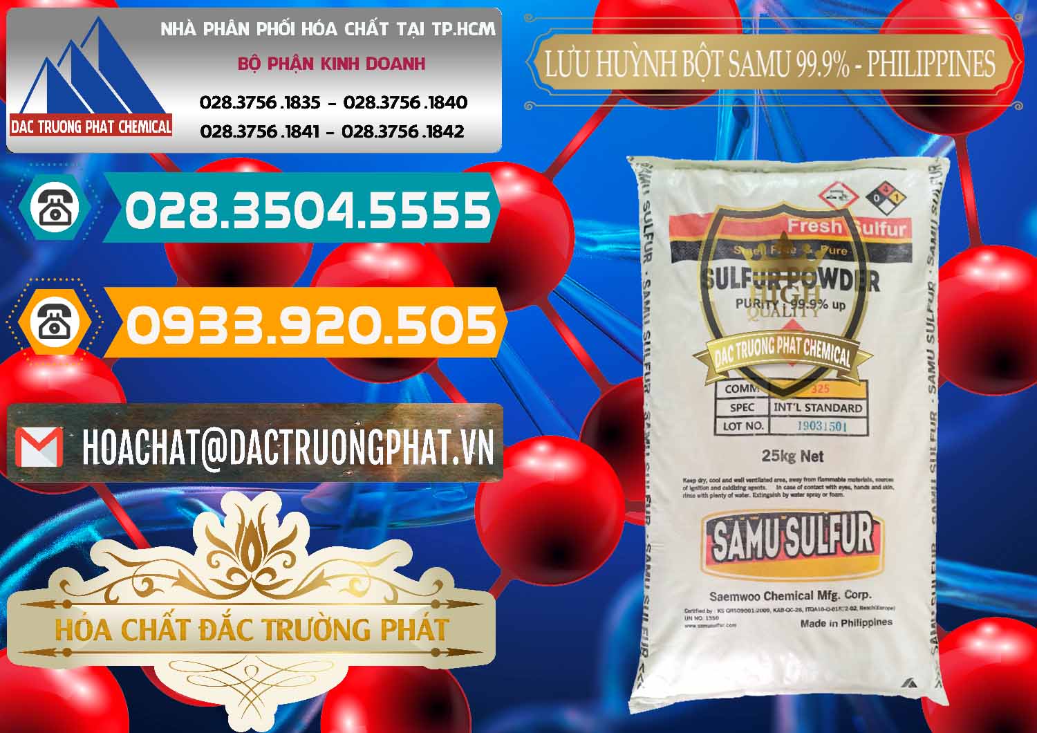 Chuyên cung ứng và bán Lưu huỳnh Bột - Sulfur Powder Samu Philippines - 0201 - Cty chuyên cung cấp ( nhập khẩu ) hóa chất tại TP.HCM - congtyhoachat.vn