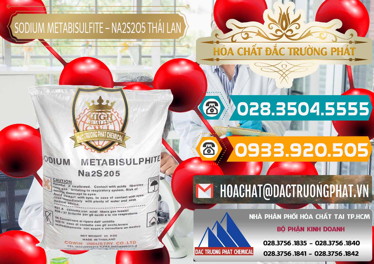 Đơn vị chuyên bán và cung ứng Sodium Metabisulfite - NA2S2O5 Thái Lan Cowin - 0145 - Cty chuyên phân phối - cung ứng hóa chất tại TP.HCM - congtyhoachat.vn