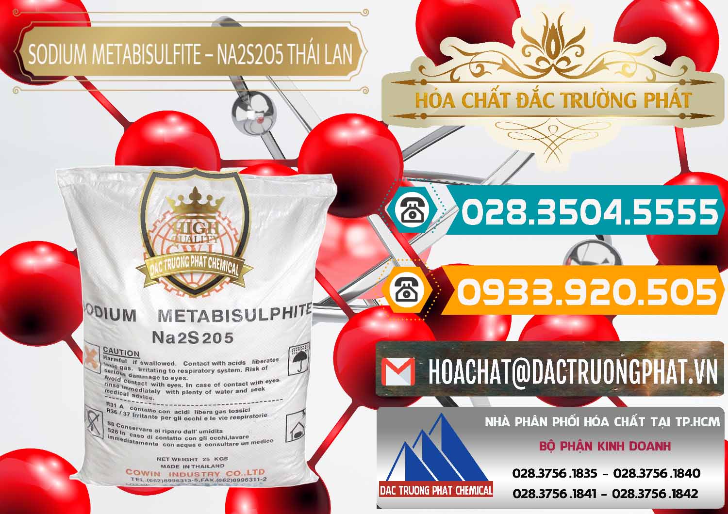 Bán và phân phối Sodium Metabisulfite - NA2S2O5 Thái Lan Cowin - 0145 - Đơn vị phân phối & cung cấp hóa chất tại TP.HCM - congtyhoachat.vn