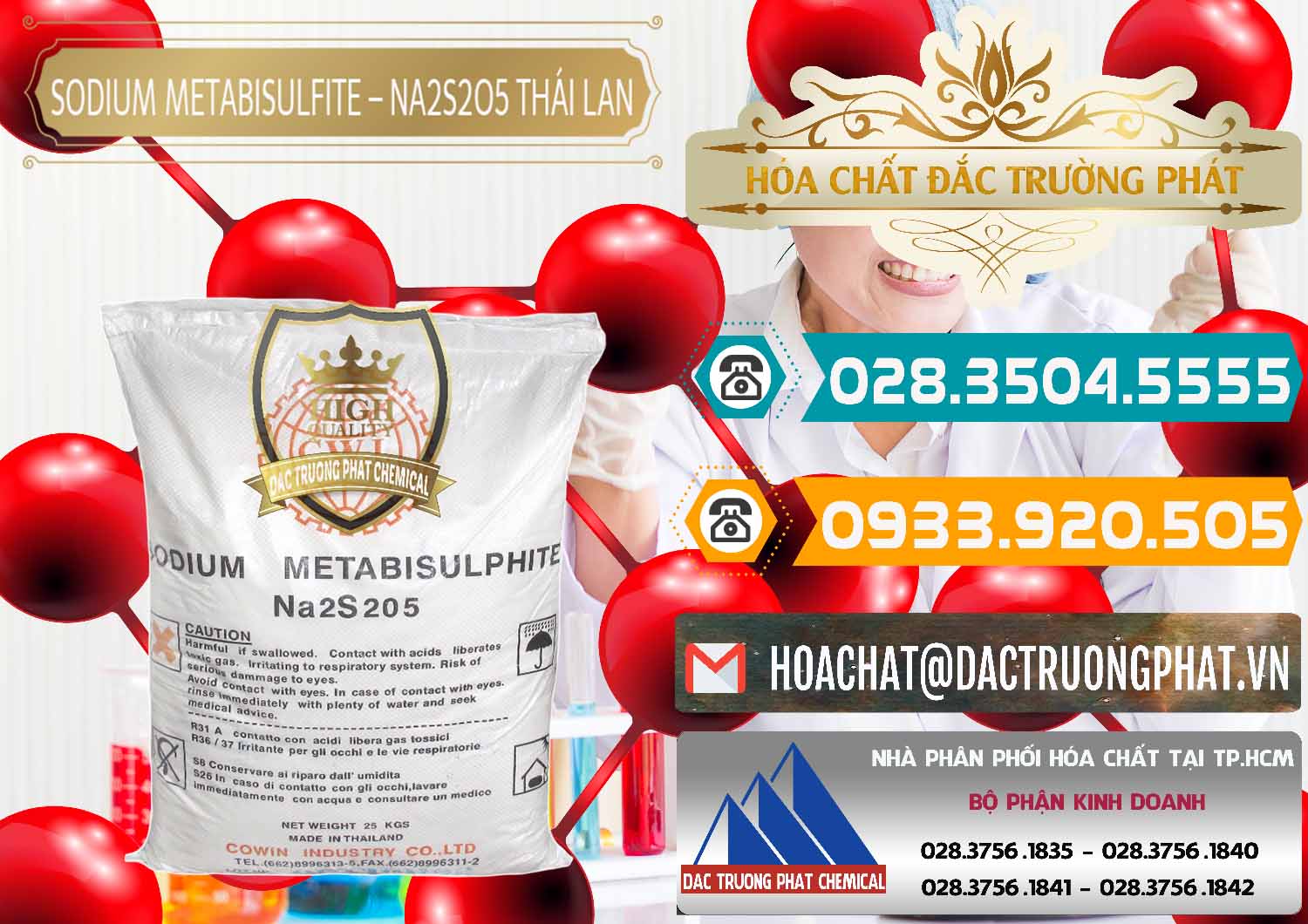 Cty phân phối _ bán Sodium Metabisulfite - NA2S2O5 Thái Lan Cowin - 0145 - Đơn vị chuyên cung cấp - nhập khẩu hóa chất tại TP.HCM - congtyhoachat.vn
