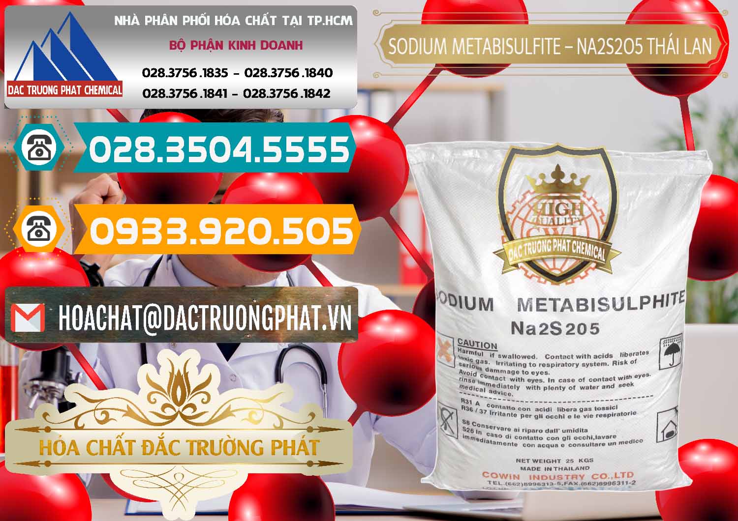 Chuyên kinh doanh & bán Sodium Metabisulfite - NA2S2O5 Thái Lan Cowin - 0145 - Công ty chuyên phân phối _ bán hóa chất tại TP.HCM - congtyhoachat.vn