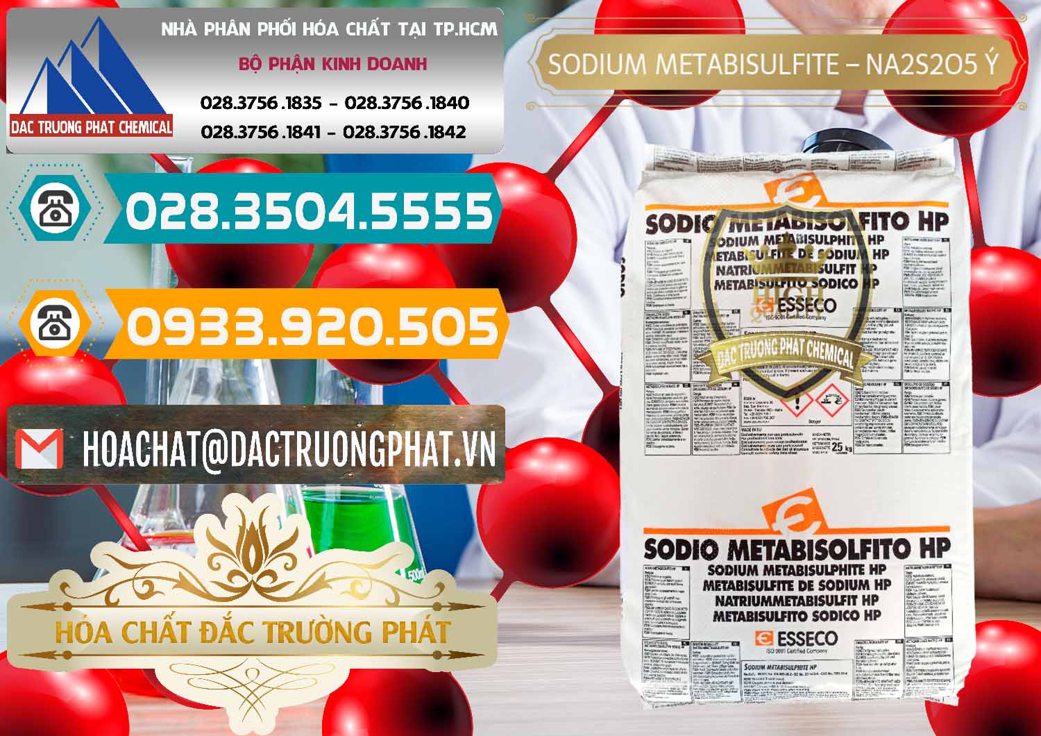 Nơi nhập khẩu và bán Sodium Metabisulfite - NA2S2O5 Food Grade Esseco Ý Italy - 0146 - Chuyên kinh doanh & cung cấp hóa chất tại TP.HCM - congtyhoachat.vn