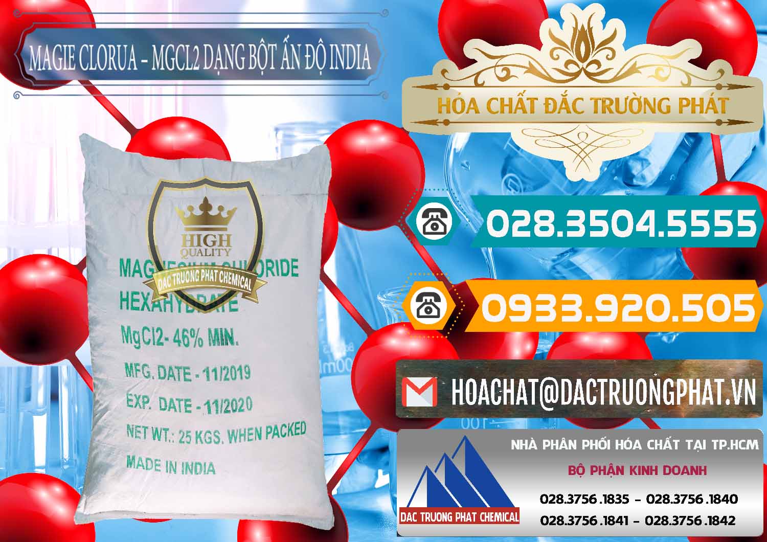 Nhập khẩu - bán Magie Clorua – MGCL2 96% Dạng Bột Ấn Độ India - 0206 - Công ty chuyên nhập khẩu - cung cấp hóa chất tại TP.HCM - congtyhoachat.vn