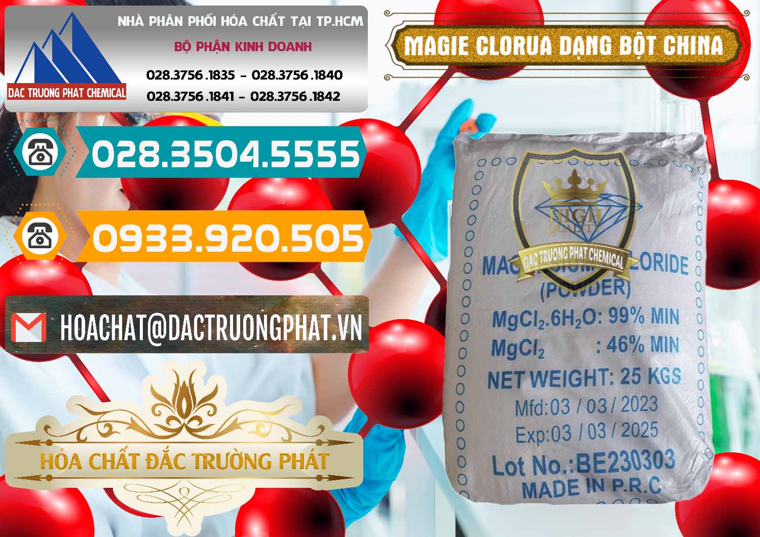 Đơn vị nhập khẩu ( bán ) Magie Clorua – MGCL2 96% Dạng Bột Logo Kim Cương Trung Quốc China - 0387 - Phân phối ( cung ứng ) hóa chất tại TP.HCM - congtyhoachat.vn