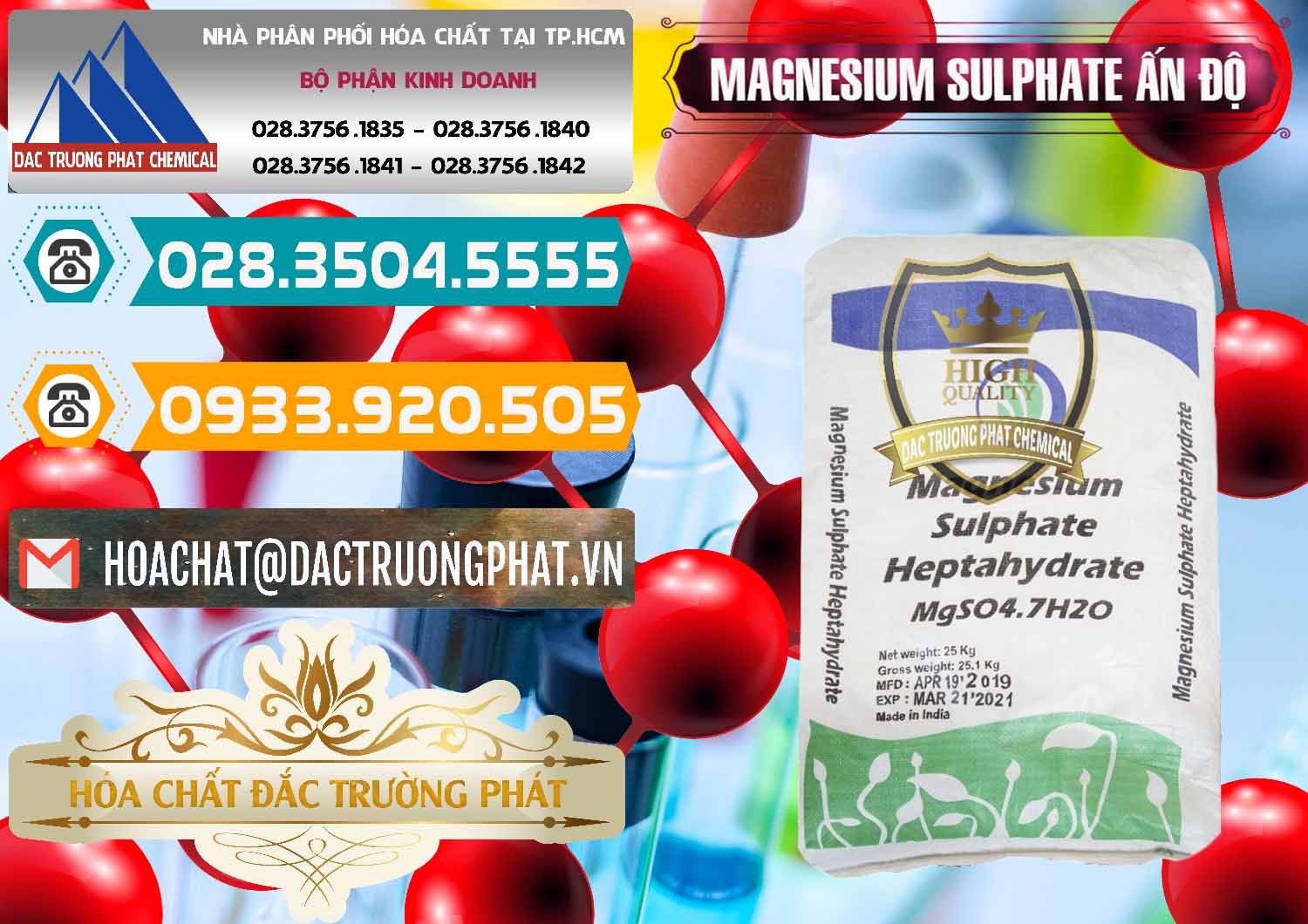Bán ( phân phối ) MGSO4.7H2O – Magnesium Sulphate Heptahydrate Ấn Độ India - 0362 - Nơi chuyên phân phối & cung ứng hóa chất tại TP.HCM - congtyhoachat.vn