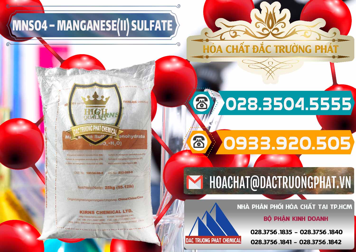 Đơn vị phân phối _ bán MNSO4 – Manganese (II) Sulfate Kirns Trung Quốc China - 0095 - Nơi bán và cung cấp hóa chất tại TP.HCM - congtyhoachat.vn