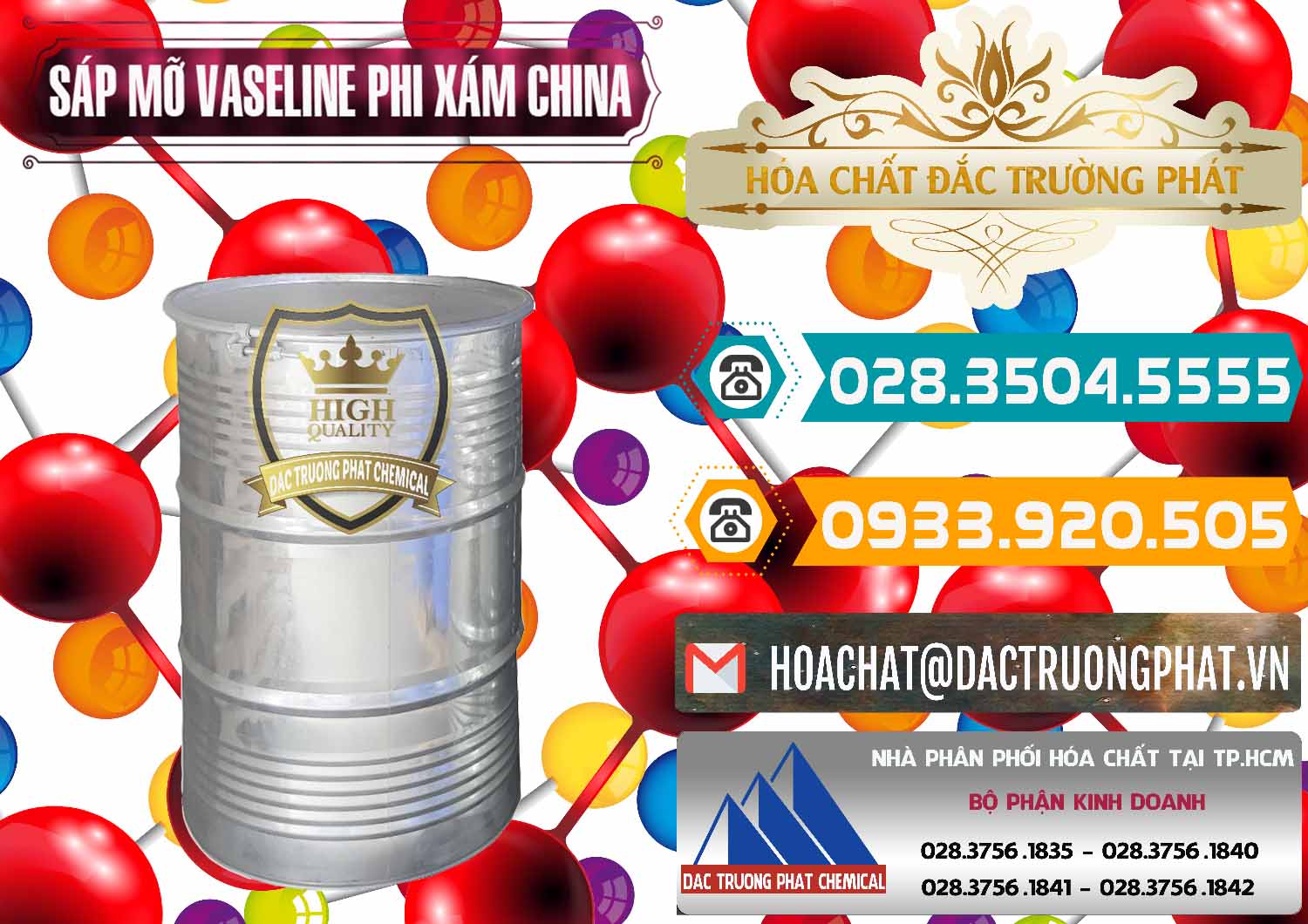Cty nhập khẩu - bán Sáp Mỡ Vaseline Phi Xám Trung Quốc China - 0291 - Cung cấp - kinh doanh hóa chất tại TP.HCM - congtyhoachat.vn