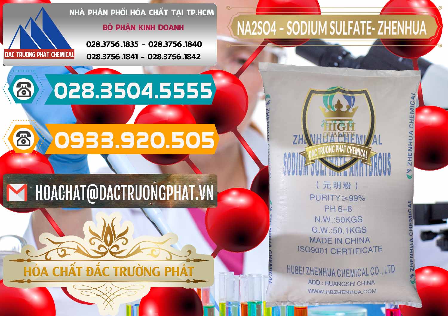 Nơi kinh doanh » bán Hóa Chất Công Nghiệp hóa chất Sunfat Sodium Powder › Sodium Sulfate Đơn vị nhập khẩu _ bán Sodium Sulphate - Muối Sunfat Na2SO4 Zhenhua Trung Quốc China - 0101 - Cty nhập khẩu và cung cấp hóa chất tại TP.HCM - congtyhoachat.vn