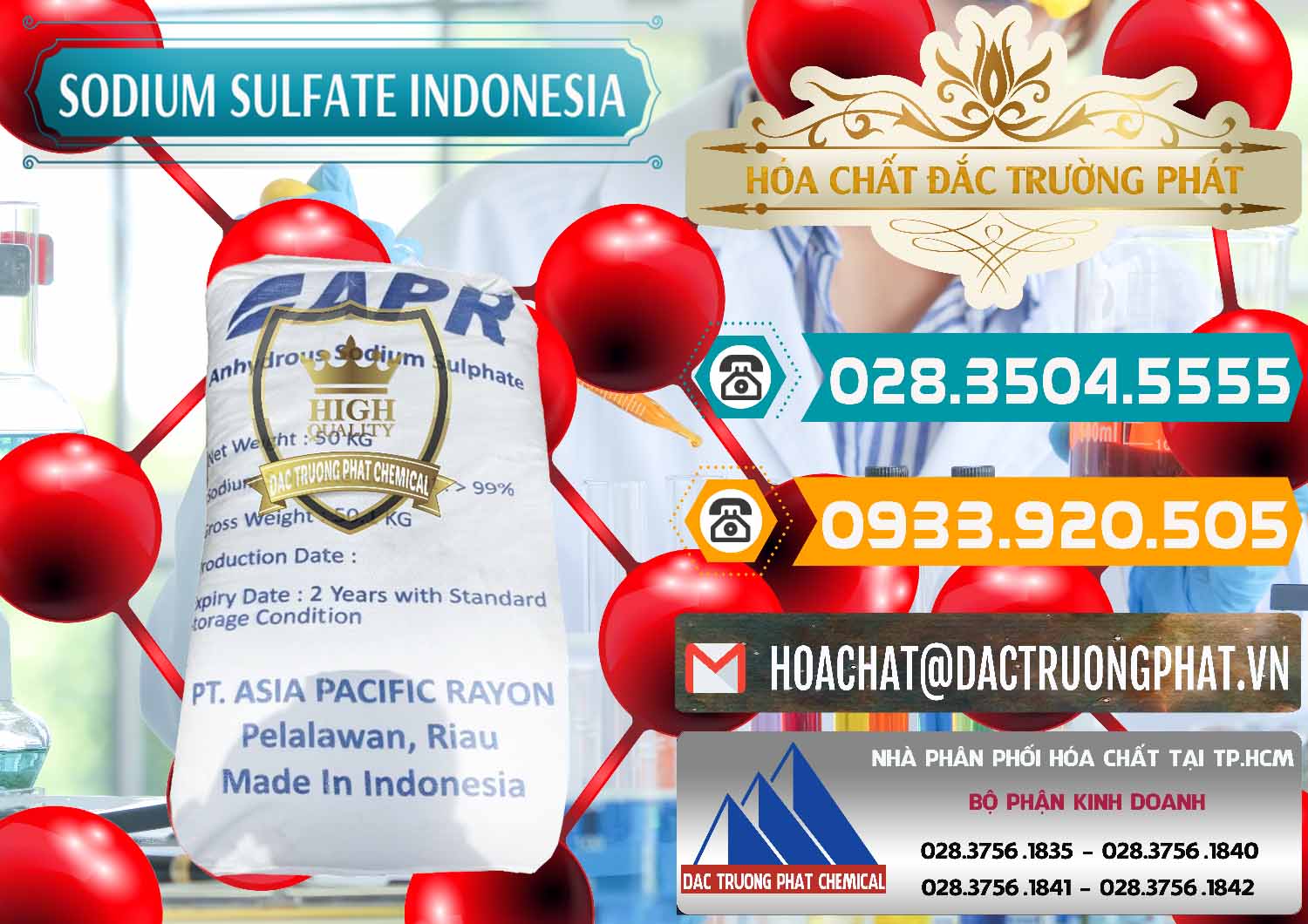 Phân phối _ bán Sodium Sulphate - Muối Sunfat Na2SO4 APR Indonesia - 0460 - Đơn vị chuyên nhập khẩu và cung cấp hóa chất tại TP.HCM - congtyhoachat.vn