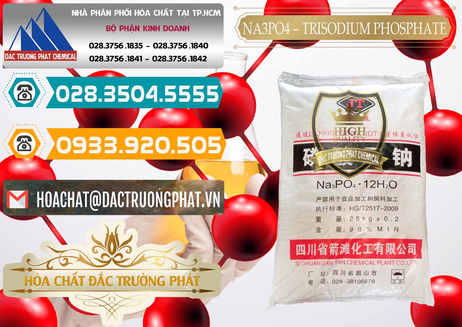 Cty kinh doanh & bán Na3PO4 – Trisodium Phosphate Trung Quốc China JT - 0102 - Đơn vị cung cấp & bán hóa chất tại TP.HCM - congtyhoachat.vn