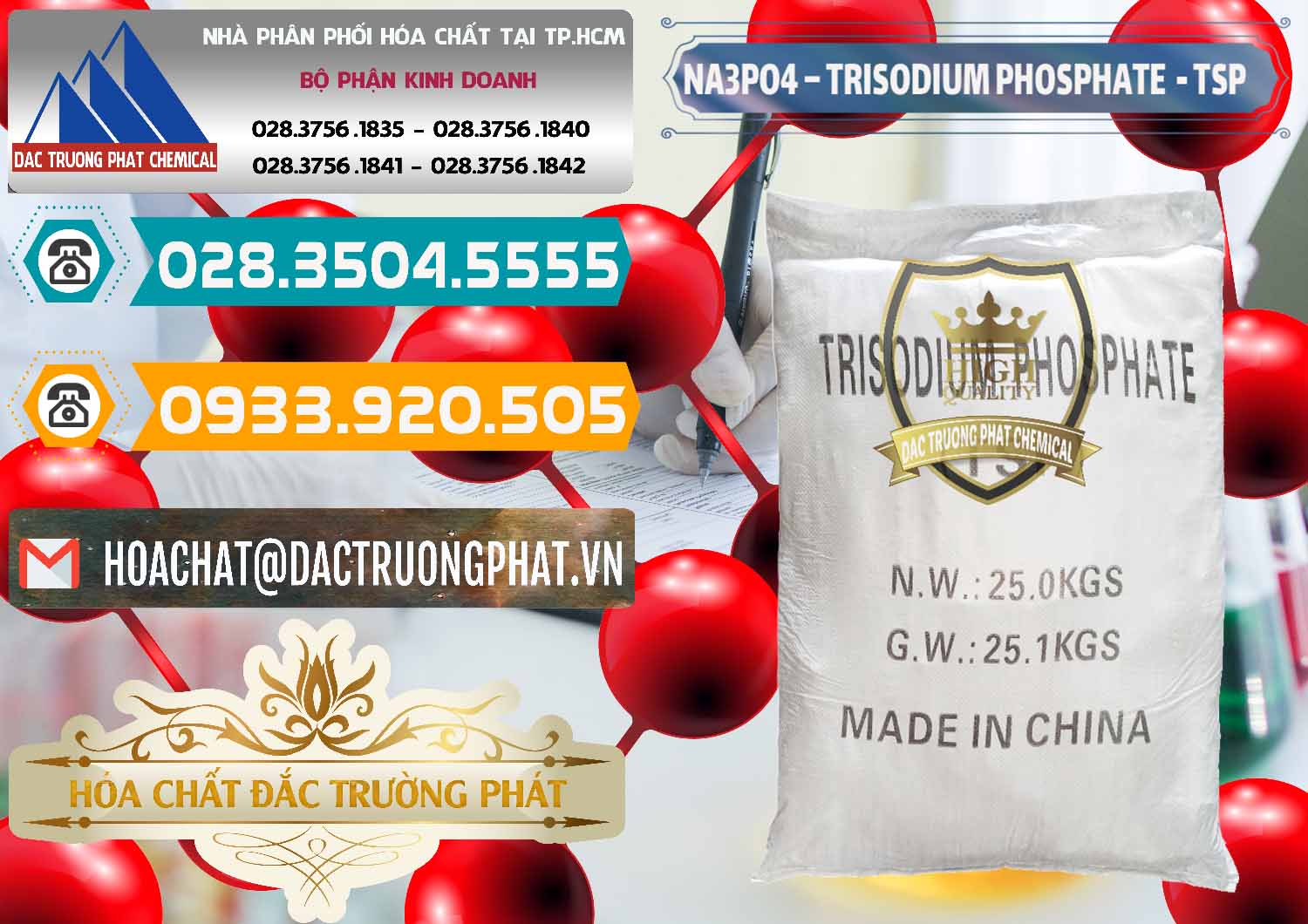 Cty cung cấp và bán Na3PO4 – Trisodium Phosphate Trung Quốc China TSP - 0103 - Nơi bán - cung cấp hóa chất tại TP.HCM - congtyhoachat.vn