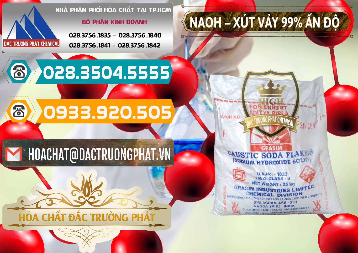 Chuyên bán - cung ứng Xút Vảy - NaOH Vảy 99% Aditya Birla Grasim Ấn Độ India - 0171 - Kinh doanh và cung cấp hóa chất tại TP.HCM - congtyhoachat.vn