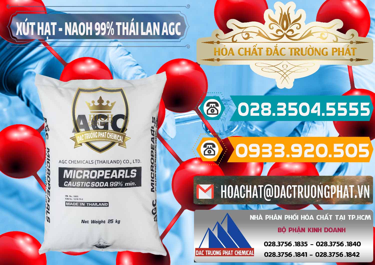 Chuyên nhập khẩu - bán Xút Hạt - NaOH Bột 99% AGC Thái Lan - 0168 - Công ty chuyên nhập khẩu và phân phối hóa chất tại TP.HCM - congtyhoachat.vn