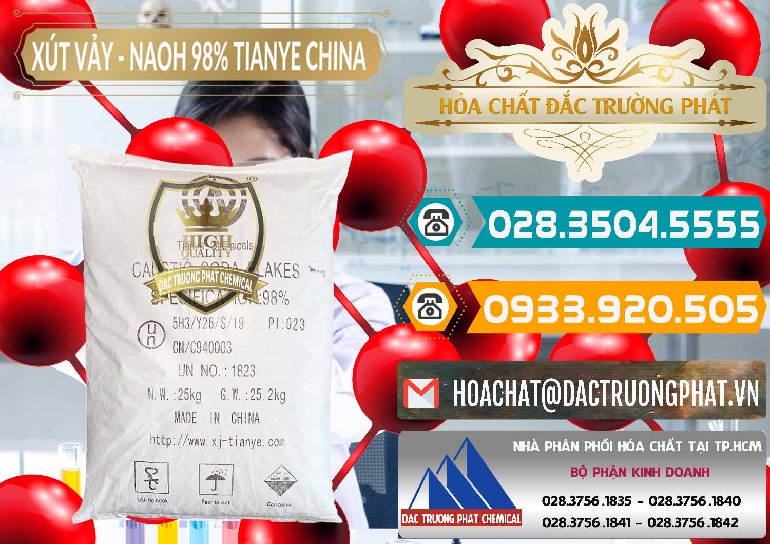 Đơn vị nhập khẩu _ bán Xút Vảy - NaOH Vảy 98% Tianye Trung Quốc China - 0177 - Công ty phân phối và bán hóa chất tại TP.HCM - congtyhoachat.vn