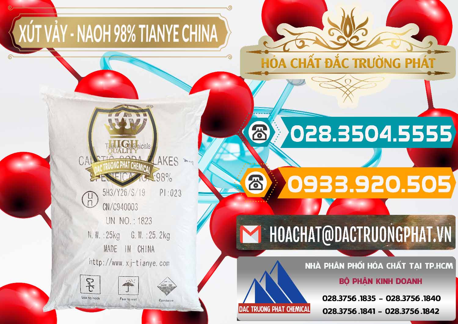 Nhà phân phối và bán Xút Vảy - NaOH Vảy 98% Tianye Trung Quốc China - 0177 - Nơi cung cấp và phân phối hóa chất tại TP.HCM - congtyhoachat.vn