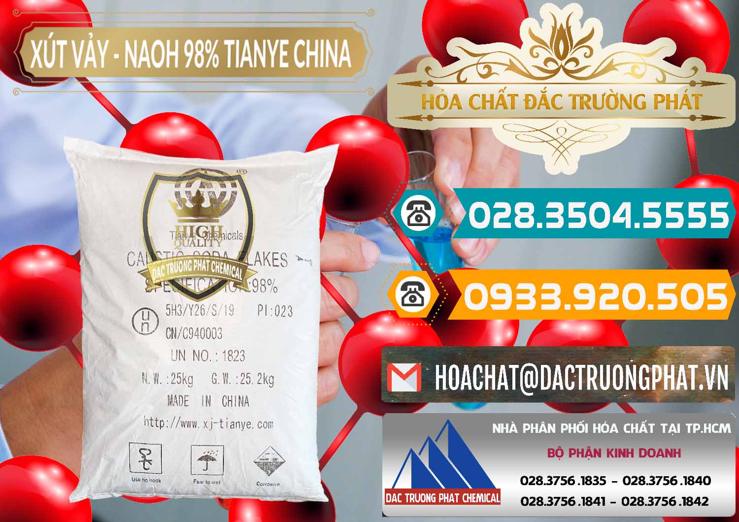 Chuyên cung cấp & bán Xút Vảy - NaOH Vảy 98% Tianye Trung Quốc China - 0177 - Cty phân phối và bán hóa chất tại TP.HCM - congtyhoachat.vn