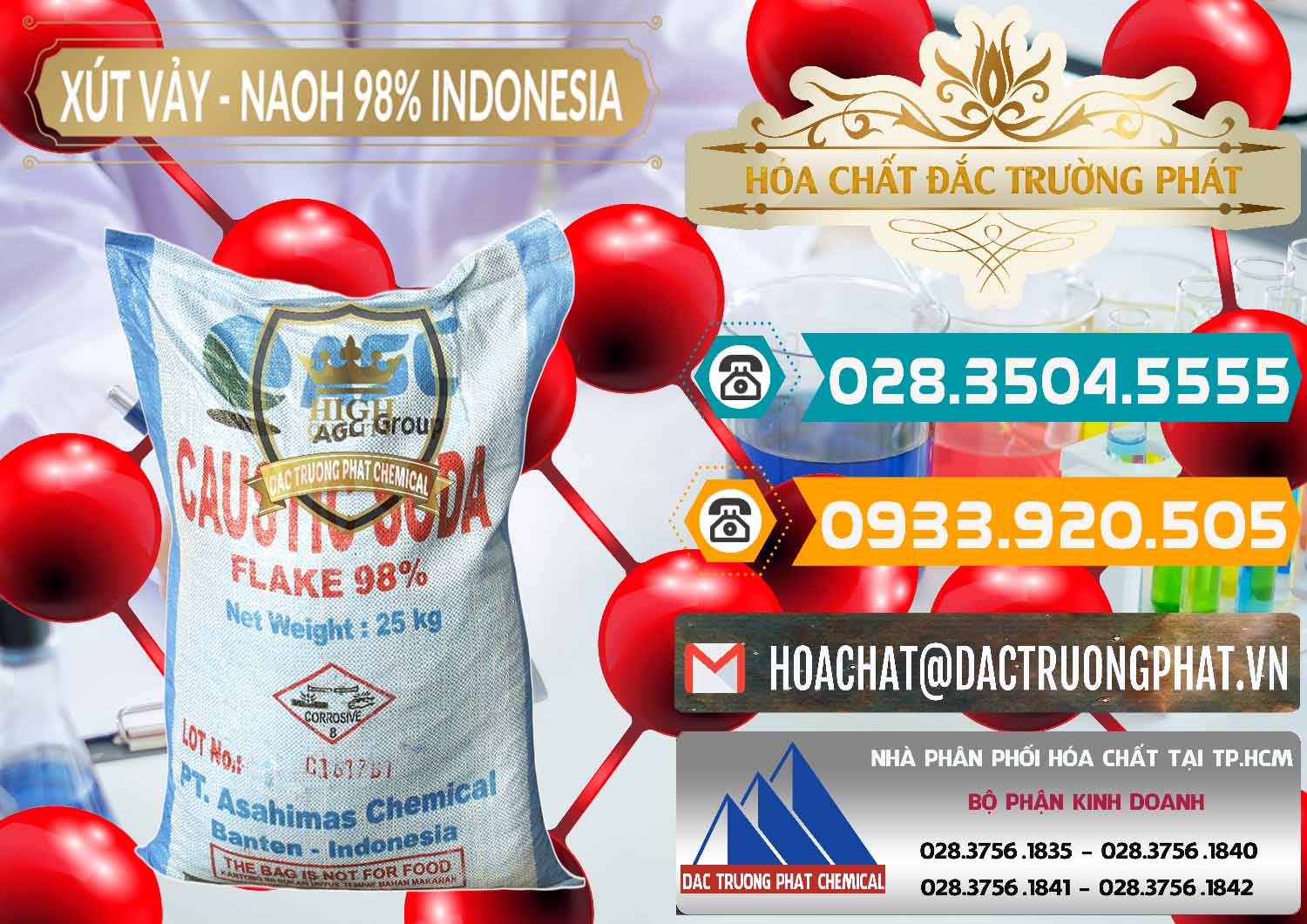 Kinh doanh & bán Xút Vảy - NaOH Vảy 98% ASC Indonesia - 0172 - Kinh doanh - cung cấp hóa chất tại TP.HCM - congtyhoachat.vn