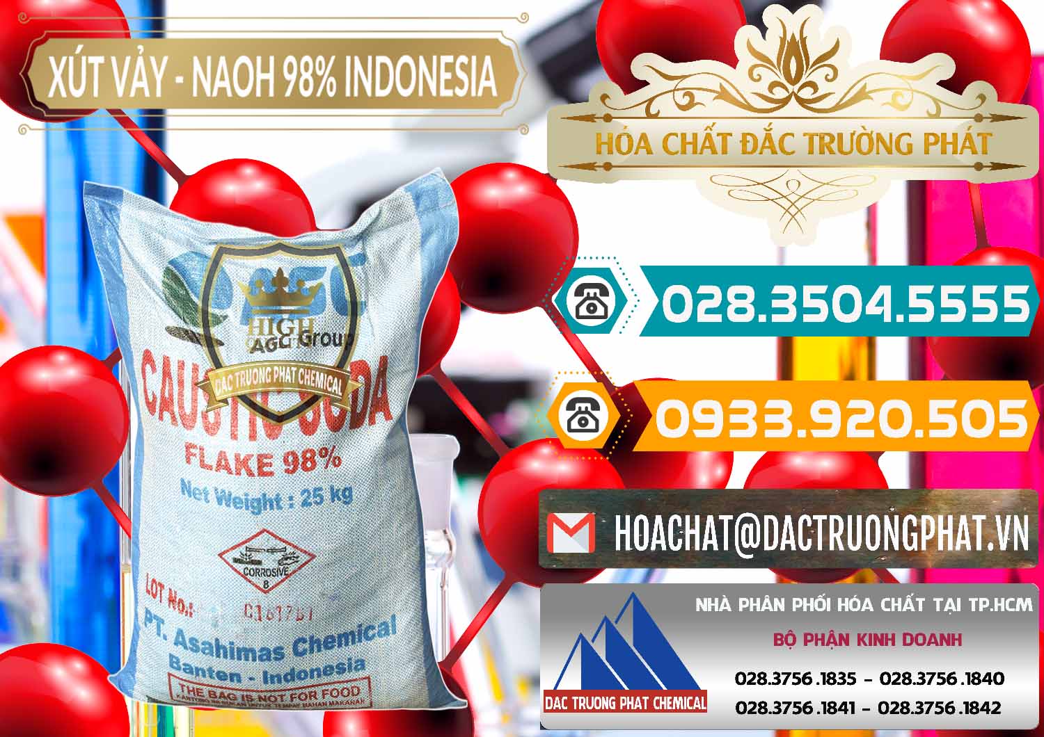 Nhà cung cấp _ bán Xút Vảy - NaOH Vảy 98% ASC Indonesia - 0172 - Công ty bán ( phân phối ) hóa chất tại TP.HCM - congtyhoachat.vn