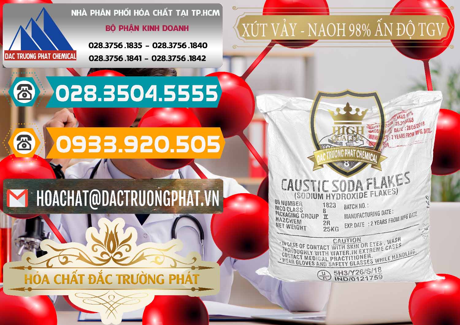 Cty bán | cung cấp hóa chất Hydroxide Sodium Dạng Rắn Khô _ Caustic Soda Flakes 98% TGV Ấn Độ India Cty bán & cung ứng Xút Vảy - NaOH Vảy 98% TGV Ấn Độ India - 0169 - Công ty phân phối _ bán hóa chất tại TP.HCM - congtyhoachat.vn
