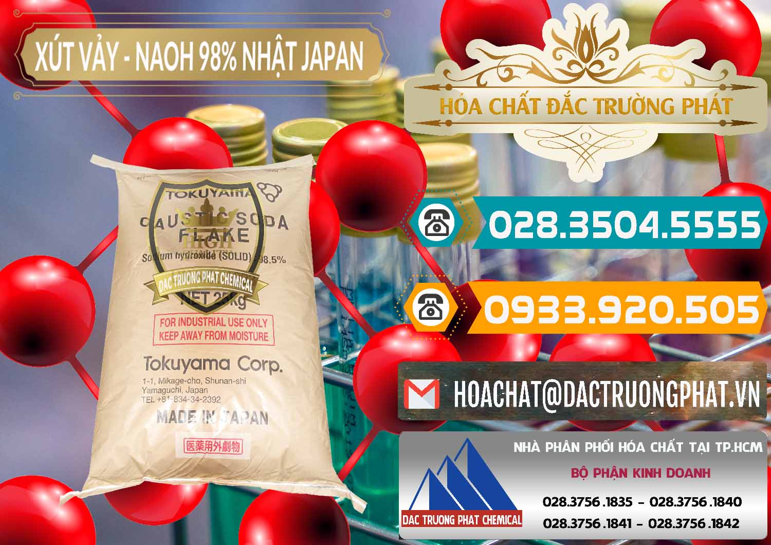 Cung cấp & bán Xút Vảy - NaOH Vảy 98% Tokuyama Nhật Bản Japan - 0173 - Cty chuyên kinh doanh _ phân phối hóa chất tại TP.HCM - congtyhoachat.vn