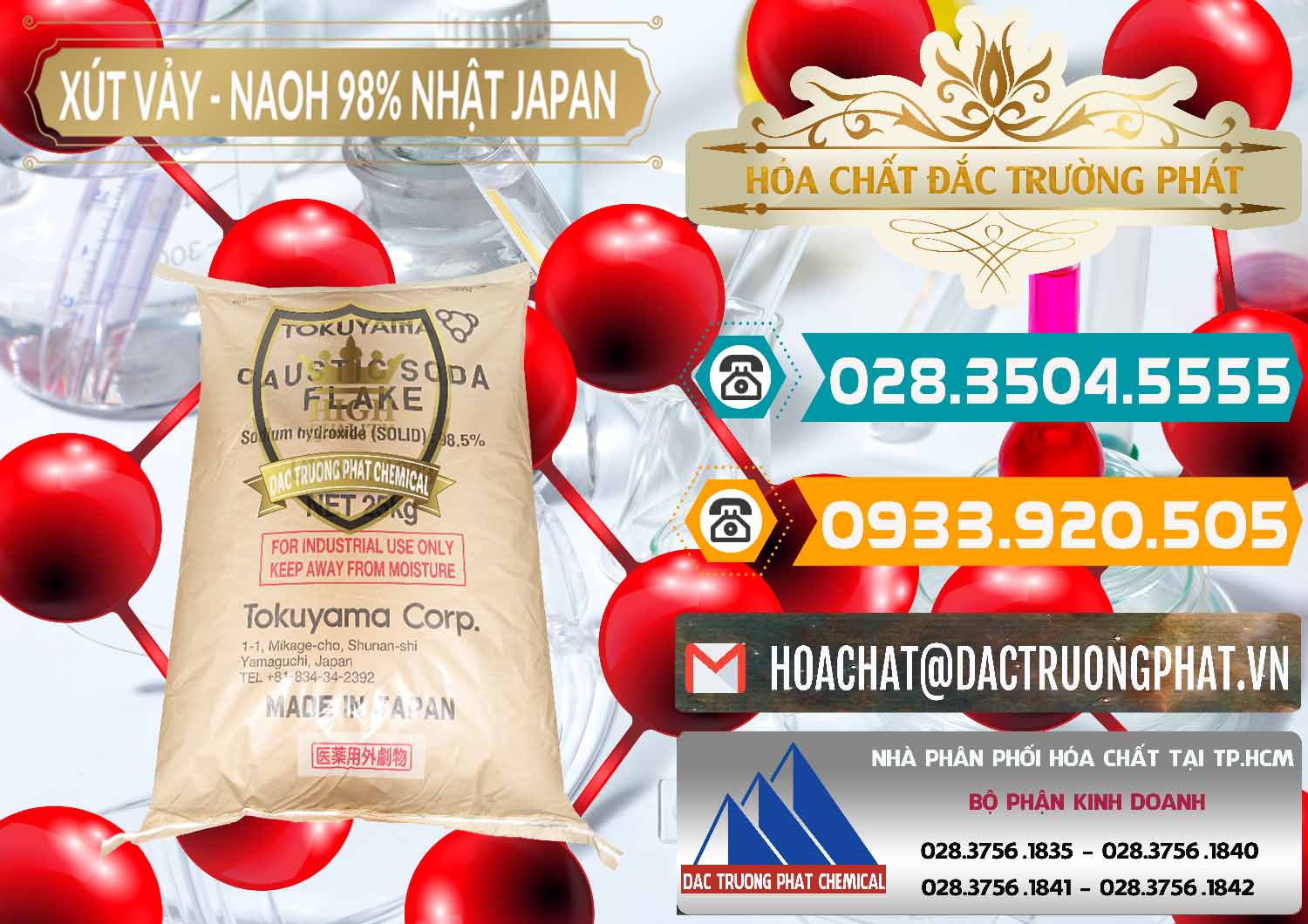 Nhà nhập khẩu & bán Xút Vảy - NaOH Vảy 98% Tokuyama Nhật Bản Japan - 0173 - Kinh doanh - cung cấp hóa chất tại TP.HCM - congtyhoachat.vn