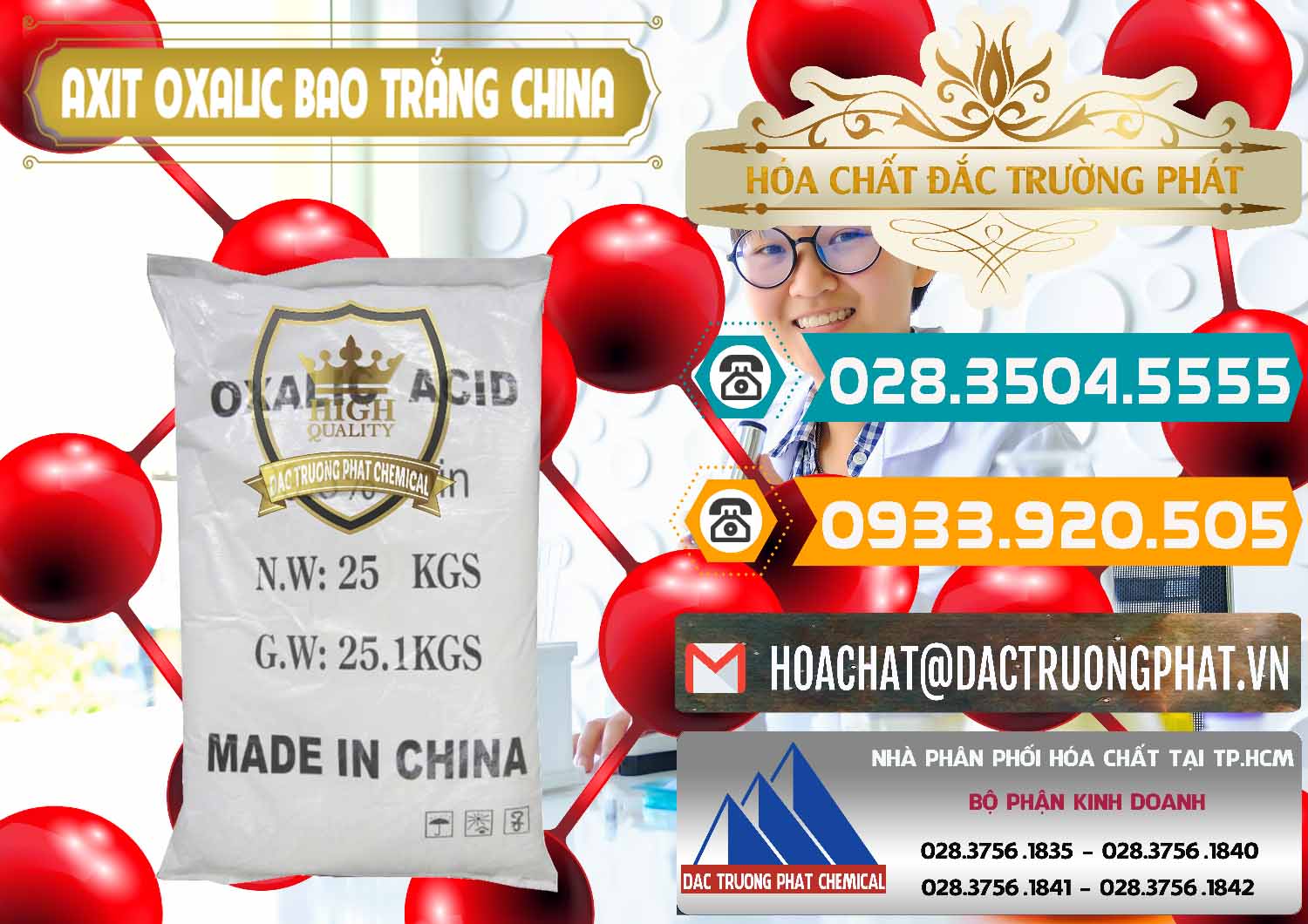 Đơn vị cung ứng _ bán Acid Oxalic – Axit Oxalic 99.6% Bao Trắng Trung Quốc China - 0270 - Nhà cung cấp & kinh doanh hóa chất tại TP.HCM - congtyhoachat.vn