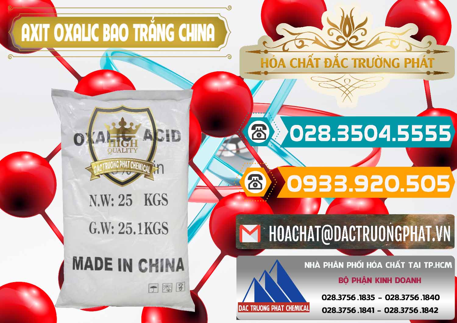Chuyên bán & cung ứng Acid Oxalic – Axit Oxalic 99.6% Bao Trắng Trung Quốc China - 0270 - Bán và cung cấp hóa chất tại TP.HCM - congtyhoachat.vn