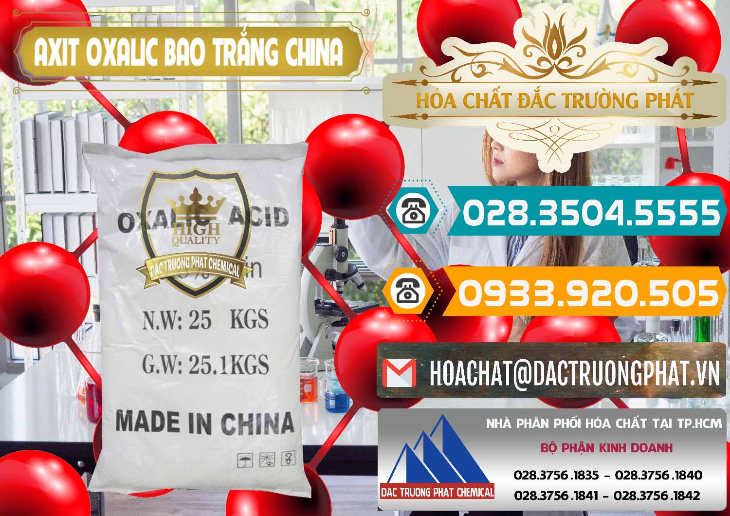 Đơn vị bán - cung ứng Acid Oxalic – Axit Oxalic 99.6% Bao Trắng Trung Quốc China - 0270 - Đơn vị cung cấp và phân phối hóa chất tại TP.HCM - congtyhoachat.vn