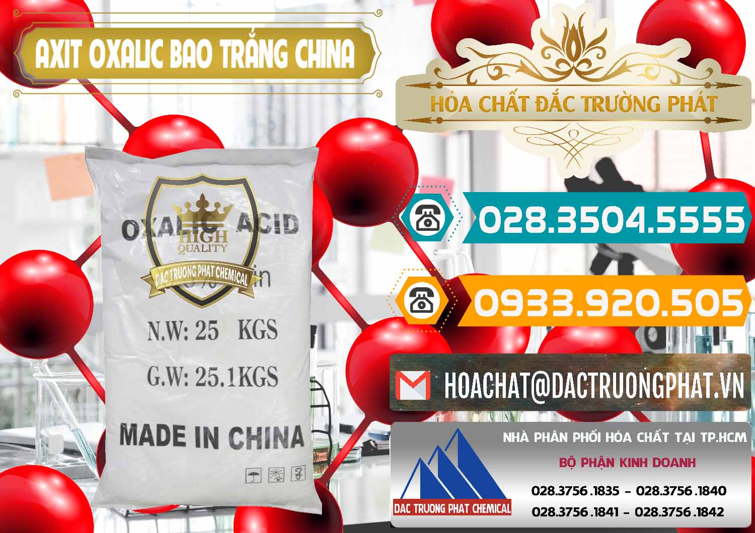 Đơn vị cung ứng _ bán Acid Oxalic – Axit Oxalic 99.6% Bao Trắng Trung Quốc China - 0270 - Đơn vị cung ứng - phân phối hóa chất tại TP.HCM - congtyhoachat.vn