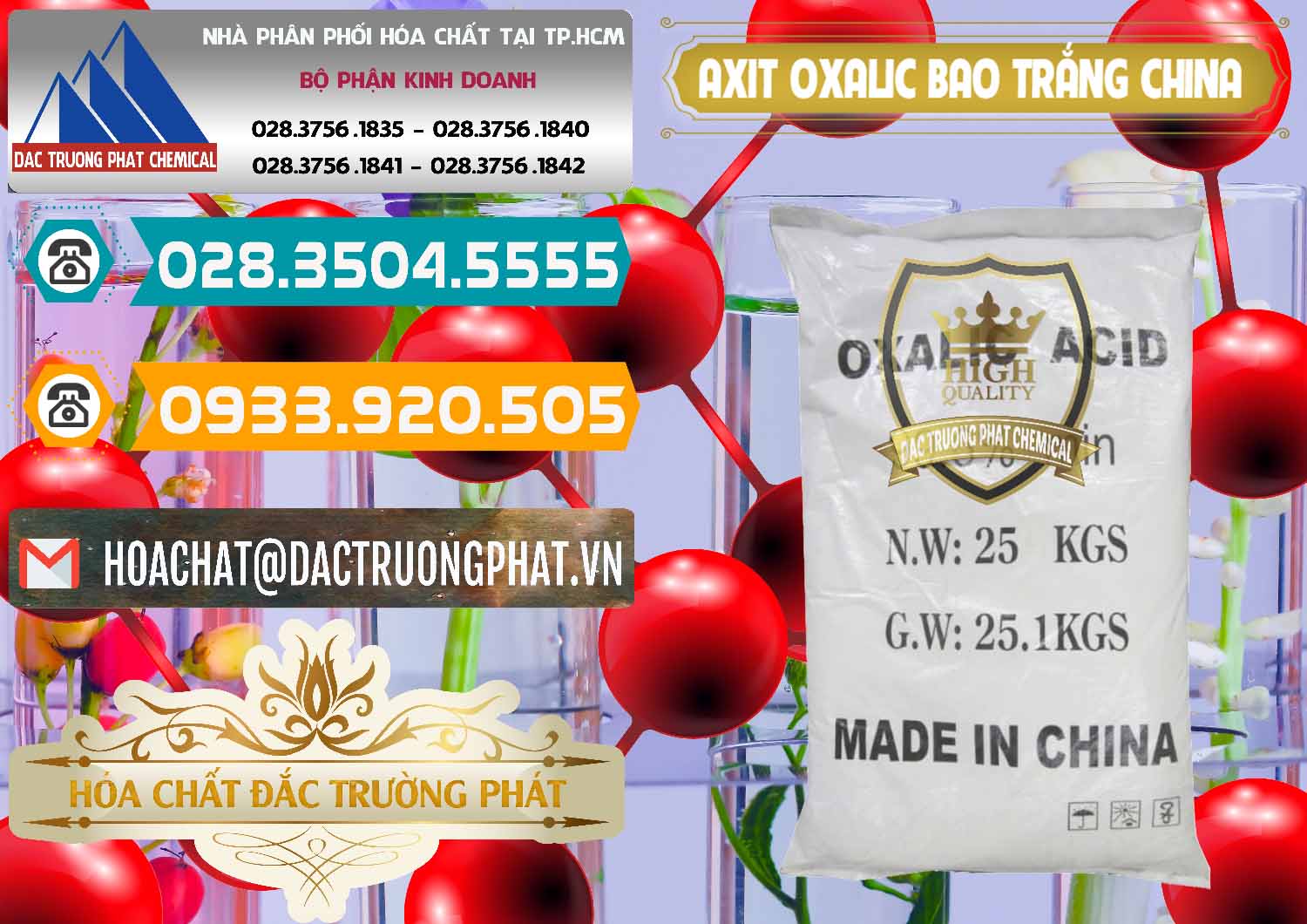 Nơi bán & phân phối Acid Oxalic – Axit Oxalic 99.6% Bao Trắng Trung Quốc China - 0270 - Nhà cung cấp - bán hóa chất tại TP.HCM - congtyhoachat.vn