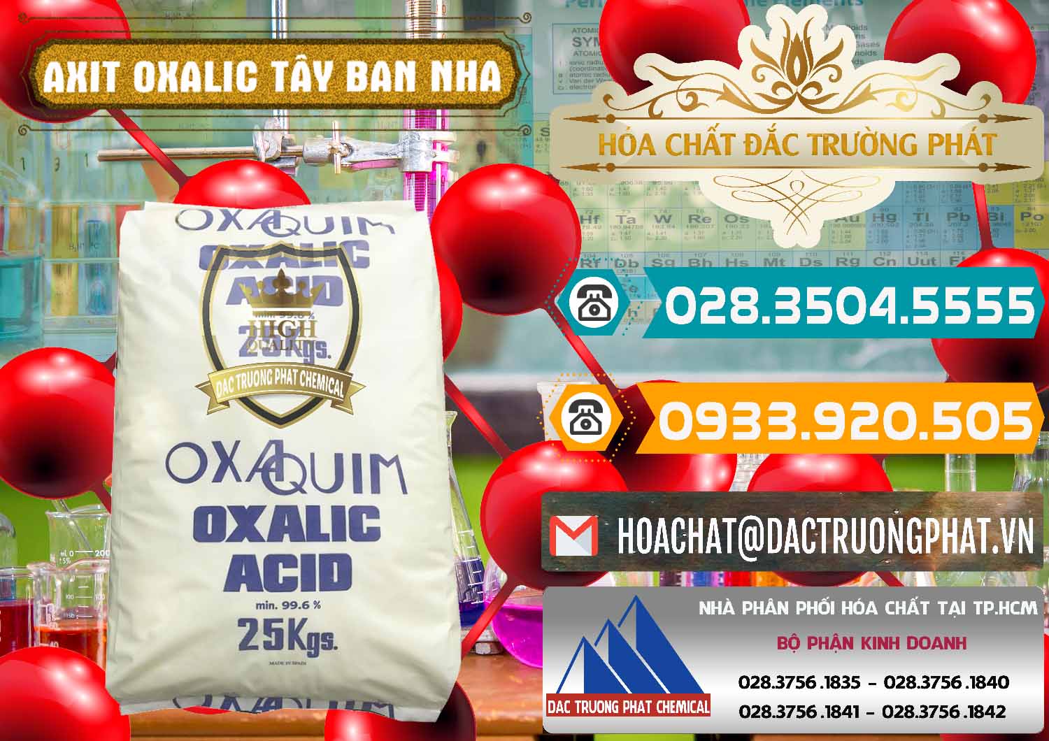 Nơi chuyên bán _ phân phối Acid Oxalic – Axit Oxalic 99.6% Tây Ban Nha Spain - 0269 - Cty chuyên cung cấp ( bán ) hóa chất tại TP.HCM - congtyhoachat.vn