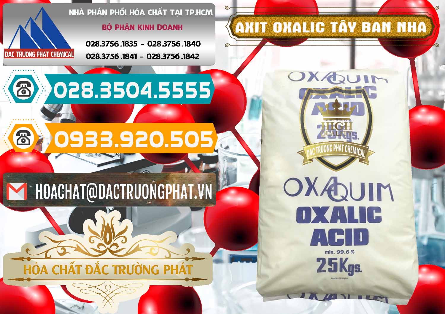 Nơi chuyên kinh doanh & bán Acid Oxalic – Axit Oxalic 99.6% Tây Ban Nha Spain - 0269 - Chuyên phân phối & nhập khẩu hóa chất tại TP.HCM - congtyhoachat.vn
