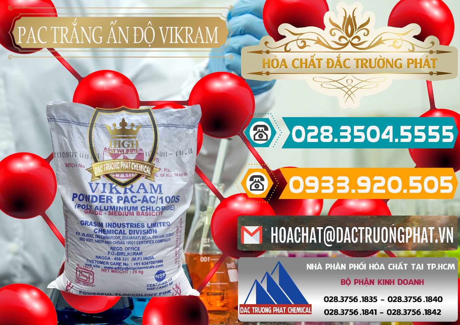 Công ty phân phối và bán PAC - Polyaluminium Chloride Ấn Độ India Vikram - 0120 - Cty cung cấp ( phân phối ) hóa chất tại TP.HCM - congtyhoachat.vn