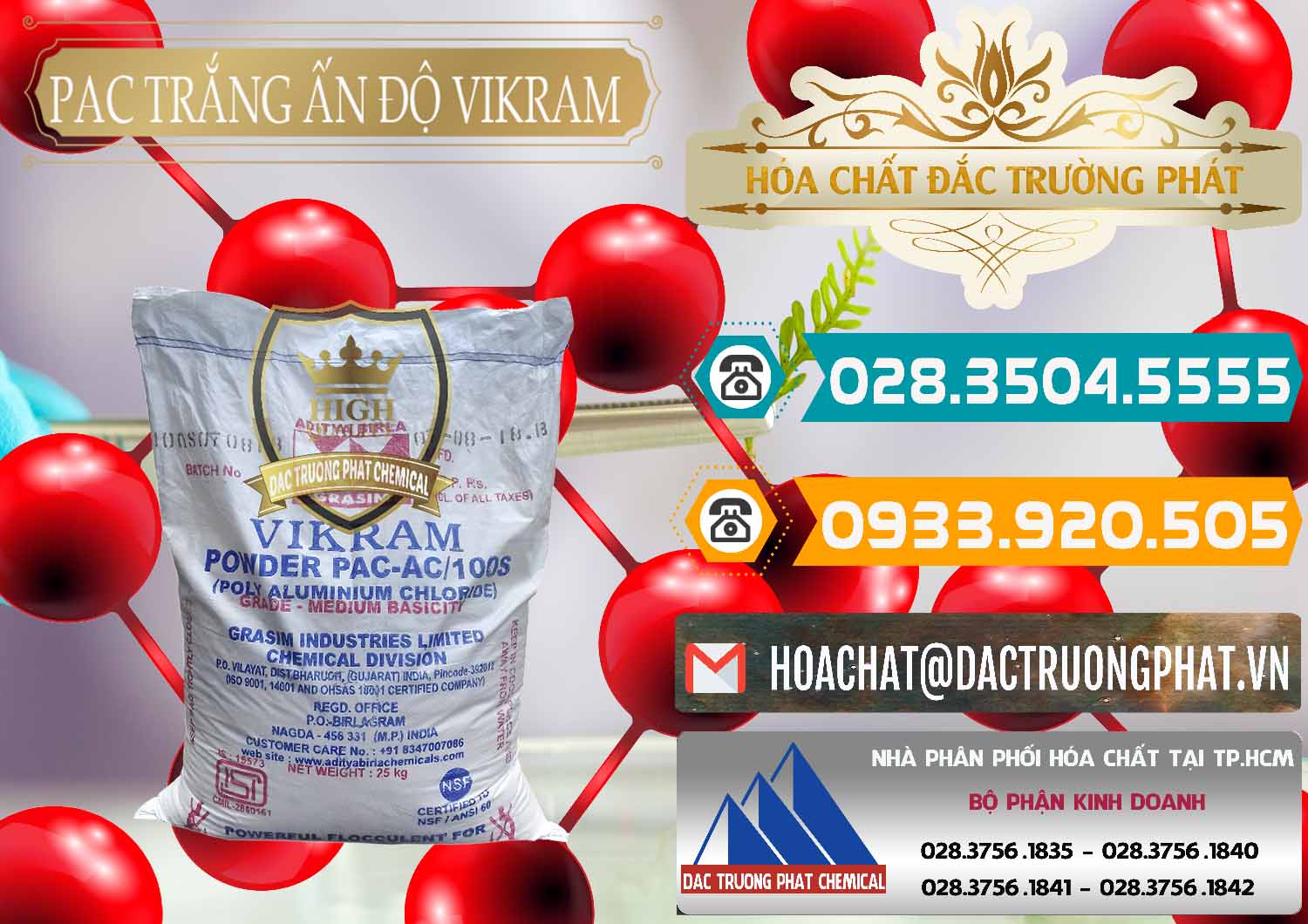 Đơn vị cung ứng & bán PAC - Polyaluminium Chloride Ấn Độ India Vikram - 0120 - Kinh doanh & cung cấp hóa chất tại TP.HCM - congtyhoachat.vn