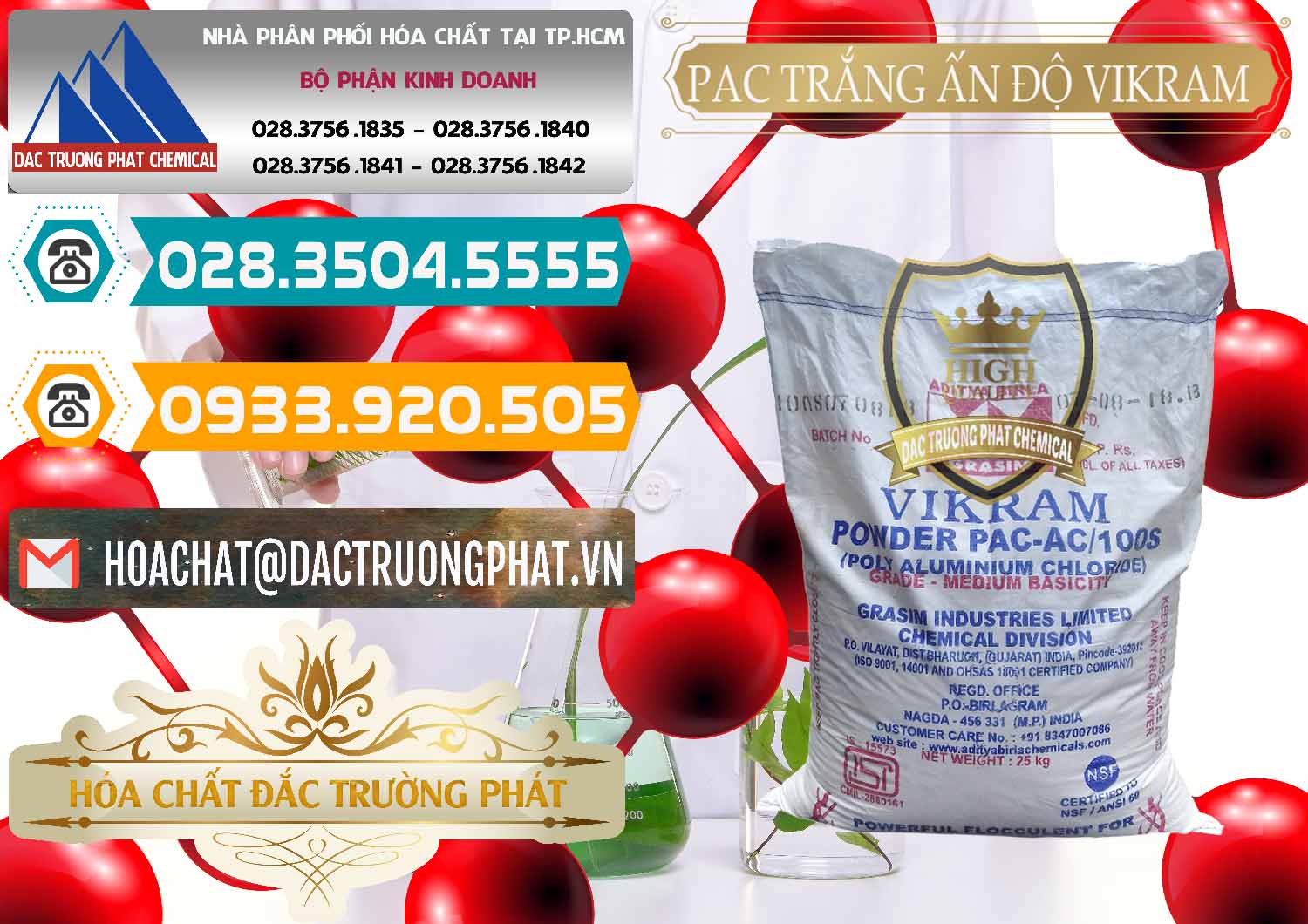 Bán - phân phối PAC - Polyaluminium Chloride Ấn Độ India Vikram - 0120 - Đơn vị phân phối _ cung cấp hóa chất tại TP.HCM - congtyhoachat.vn