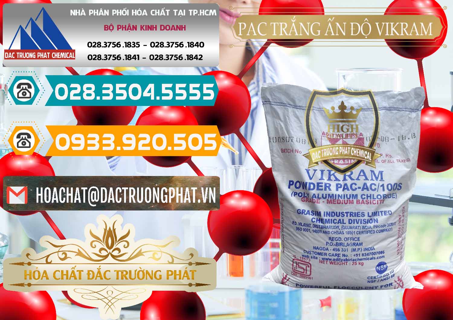 Cty chuyên kinh doanh _ bán PAC - Polyaluminium Chloride Ấn Độ India Vikram - 0120 - Nơi chuyên nhập khẩu và phân phối hóa chất tại TP.HCM - congtyhoachat.vn