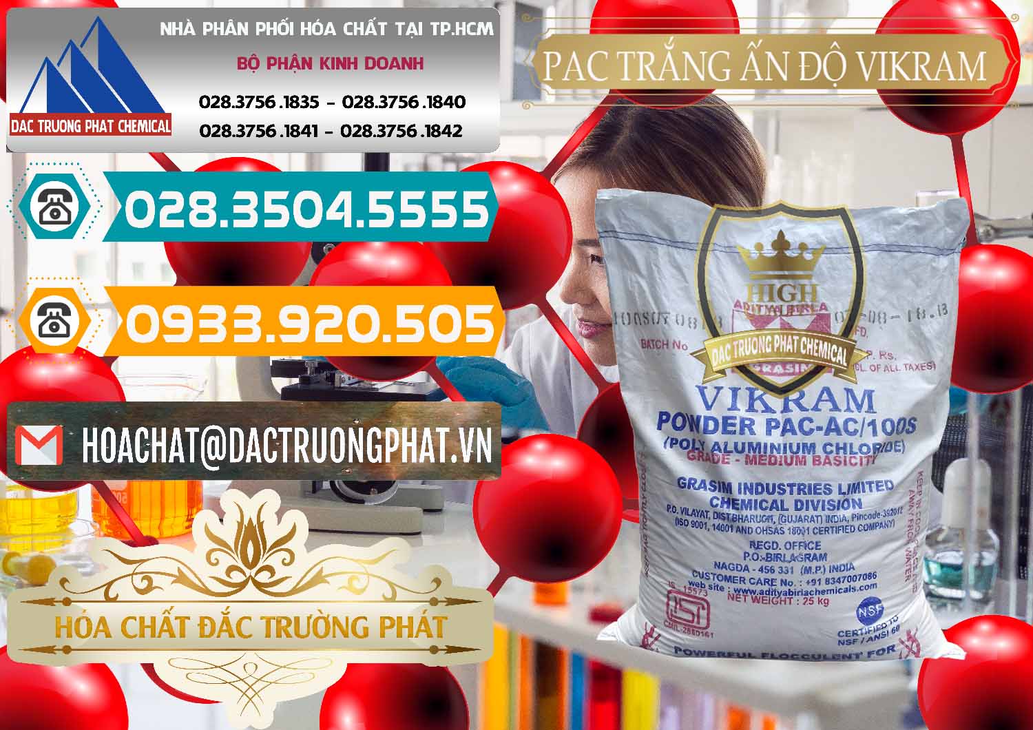 Nơi chuyên bán - cung cấp PAC - Polyaluminium Chloride Ấn Độ India Vikram - 0120 - Nhà phân phối & cung ứng hóa chất tại TP.HCM - congtyhoachat.vn