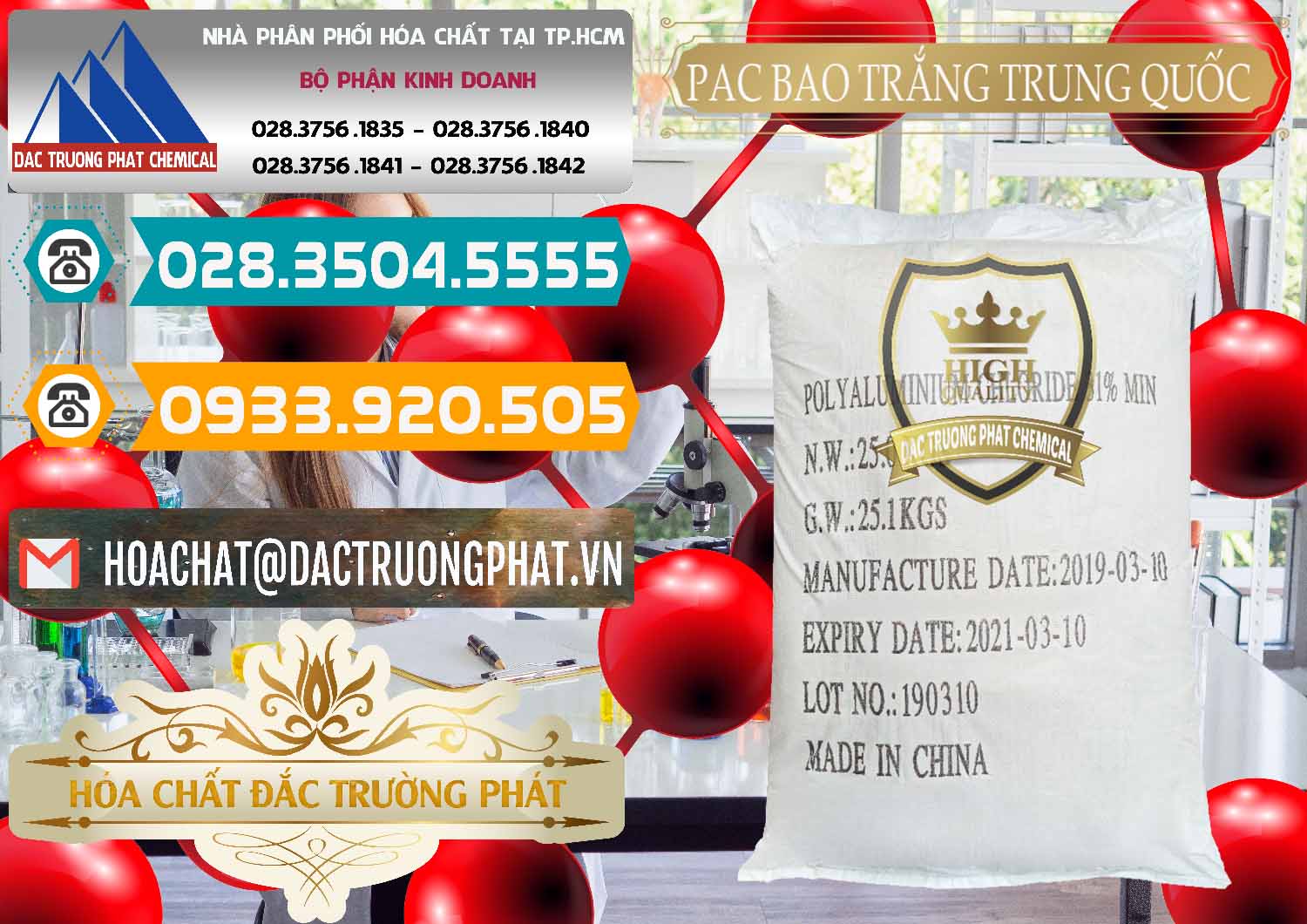 Đơn vị chuyên phân phối và bán PAC - Polyaluminium Chloride Bao Trắng Trung Quốc China - 0108 - Chuyên phân phối - cung cấp hóa chất tại TP.HCM - congtyhoachat.vn