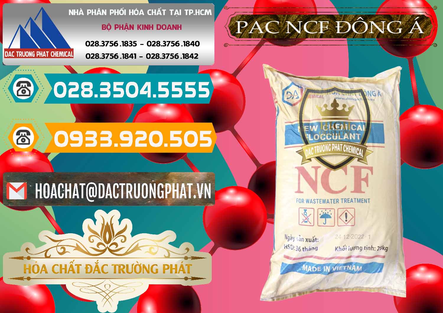Nơi chuyên bán - cung cấp PAC - Polyaluminium Chloride Đông Á Việt Nam - 0408 - Cty phân phối & bán hóa chất tại TP.HCM - congtyhoachat.vn