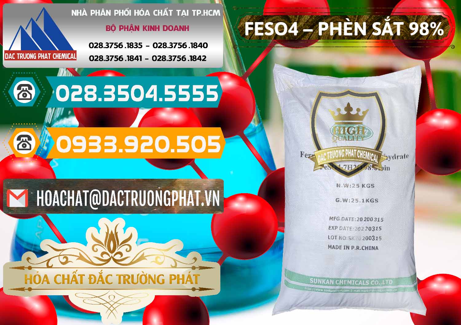 Công ty cung ứng _ bán Phèn Sắt - FeSO4.7H2O 98% Sunkan Trung Quốc China - 0116 - Công ty chuyên nhập khẩu ( phân phối ) hóa chất tại TP.HCM - congtyhoachat.vn