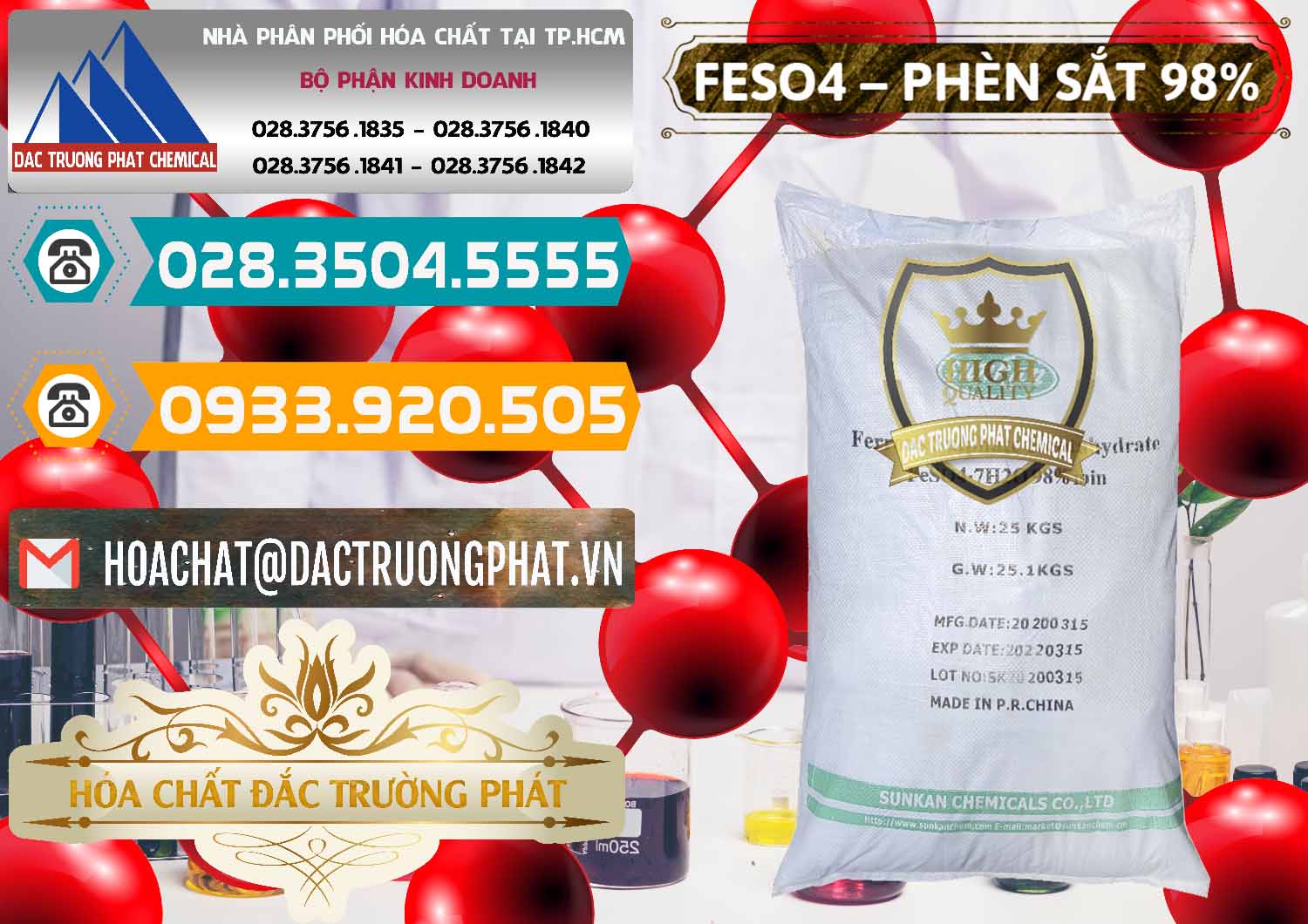 Nơi chuyên bán - cung cấp Phèn Sắt - FeSO4.7H2O 98% Sunkan Trung Quốc China - 0116 - Kinh doanh ( phân phối ) hóa chất tại TP.HCM - congtyhoachat.vn