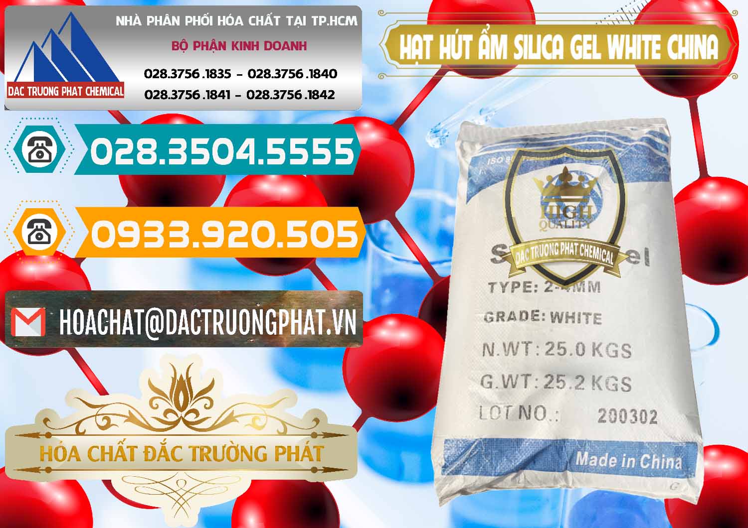 Nơi phân phối ( bán ) Hạt Hút Ẩm Silica Gel White Trung Quốc China - 0297 - Cty chuyên nhập khẩu - phân phối hóa chất tại TP.HCM - congtyhoachat.vn