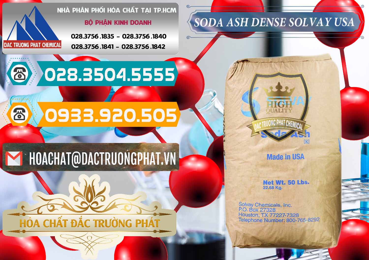 Chuyên bán _ phân phối Soda Ash Dense - NA2CO3 Solvay Mỹ USA - 0337 - Nhà cung cấp & bán hóa chất tại TP.HCM - congtyhoachat.vn